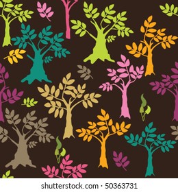 Colored trees background