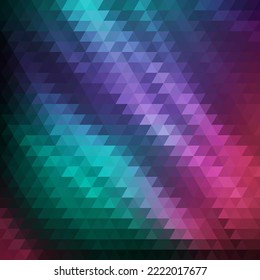 Colored triangle background. Vector template for a presentation.
