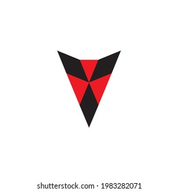 
colored triangle
geometric symbol simple logo vector