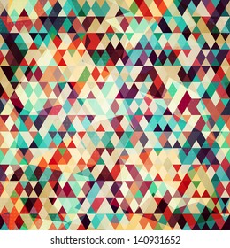 colored triangle seamless pattern