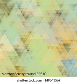 colored triangles. abstract retro background. vector eps10