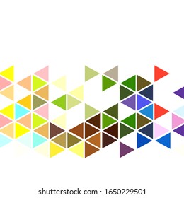 Colored triangles abstract vector background.