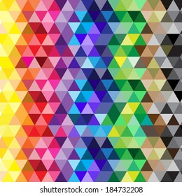 Colored triangles background