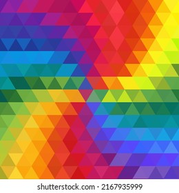 Colored triangles. Design element. Background for advertising, presentation.