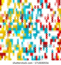 Colored triangles of different color shades. Abstract vector background.