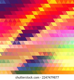 Colored triangles. Modern triangular background for advertising.