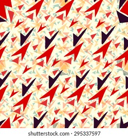 colored triangles seamless geometric pattern vector wallpaper