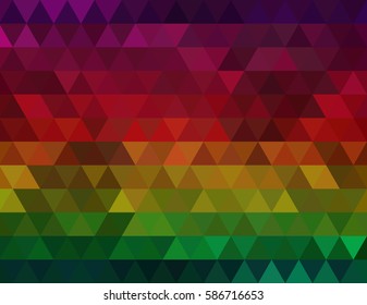 Colored triangular background