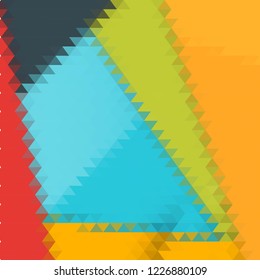 colored triangular background. colorful illustration. triangles