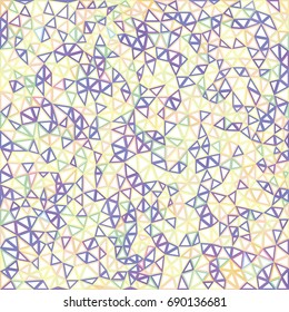 Colored triangular polygonal texture. vector background with mesh of triangles. Polygonal space. Random triangles. Kaleidoscope pattern.