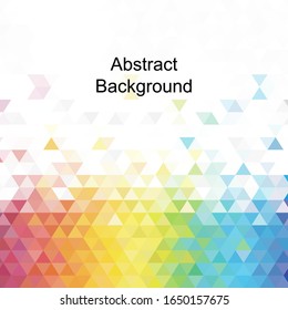 colored triangular shapes. polygonal style. geometric image. red, yellow, blue colors