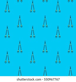 Colored trx seamless background for wall in gym. Vector illustration