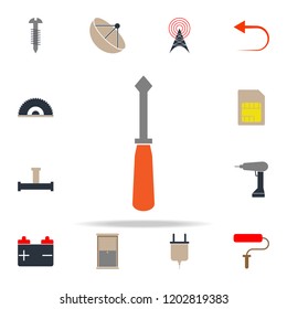 colored turn screw icon. web icons universal set for web and mobile