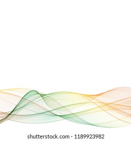 colored undulating lines. abstract illustration