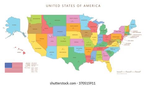 United States Map Capitals High Res Stock Images Shutterstock