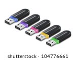 Colored USB flash drives