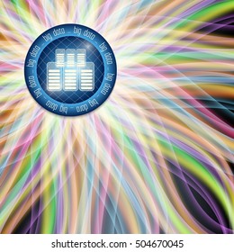 Colored vector abstract background and data storage