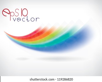 Colored vector abstract background with fantasy waves and lines