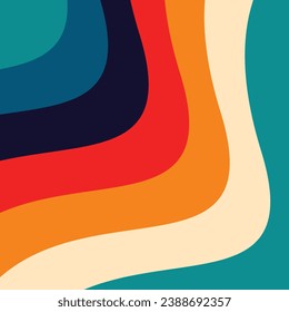 Colored vector abstract background in retro style. Background for text, print. Design elements.