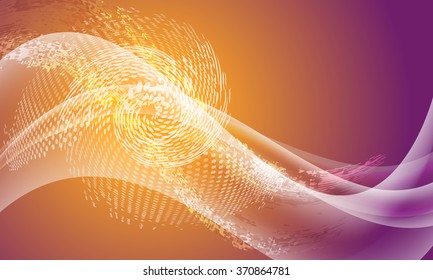 Colored vector abstract background with transparent waves