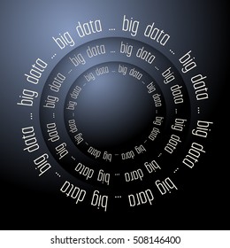 Colored vector abstract background and the words big data