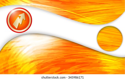 Colored vector background with abstract pattern and flash icon