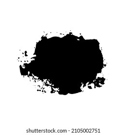 Colored of vector brush strokes.