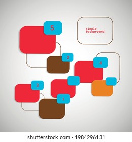 Colored vector elements for text and symbols