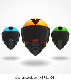 Colored Vector Helmets