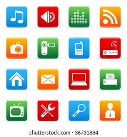 Colored vector icon (set 1)