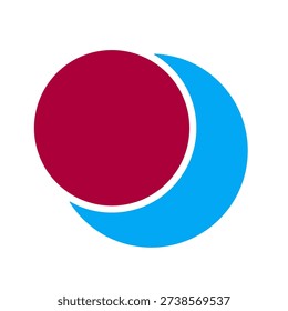 colored vector illustration of a small dice ball number two