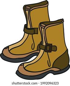 Farbige Vektorgrafik stylischer Schuhe einzeln auf weißem Hintergrund