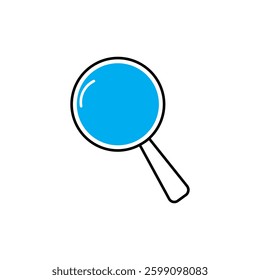colored vector magnifying glass icon