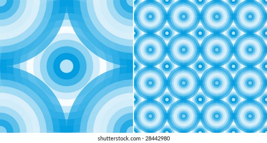 Colored vector pattern in blue
