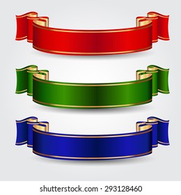 Colored vector ribbons