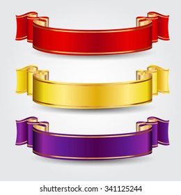 Colored vector ribbons