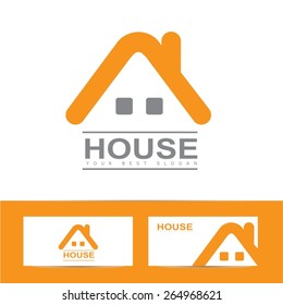 Colored vector template of a real estate logo icon
