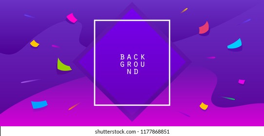 Colored vector web background.  Futuristic banner design. Dynamic template page 