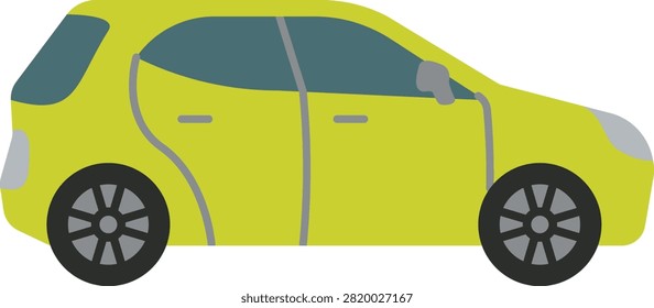 Colored vehicle icons representing sedan, RV, luxury SUV, microcar, and pickup truck for automotive, transportation, travel, and mobility applications.