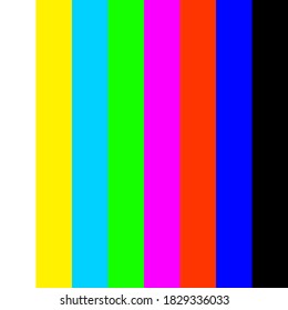 Colored vertical stripes on the TV screen. Repair of TVs. Adjusts monitor colors. Test TV signal. Adjusting the color of the screen during repair. Master repairman. Customer Service. Place for text.