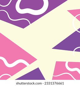 Colored vibrant retro nostalgic background Vector