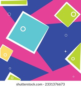 Vector de fondo retro nostálgico vibrante de color