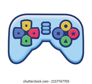 colored video game control over white
