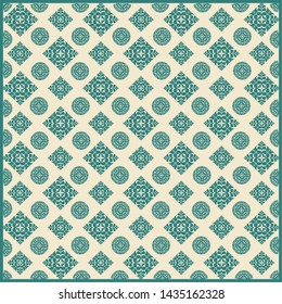 Colored vintage background. Retro pattern - Vector illustration