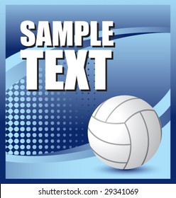 colored volleyball advertisement