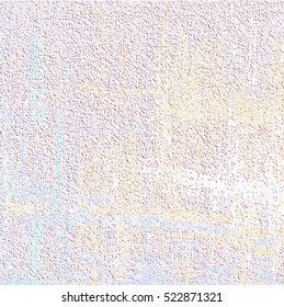 Colored wall with scratches. Distressed texture background. Abstract vector.