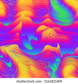 Colored warp lines. Seamless pattern