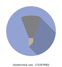 icono de la sombra larga del filtro de agua de color. Simple vector de color de iconos web para ui y ux, sitio web o aplicación móvil