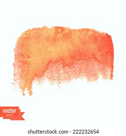 Colored watercolor blotch. Vector illustration. Watercolor design element.