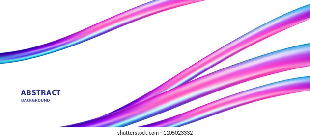 Colored wave banner. Vector